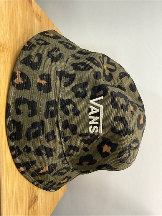 Vans Other - Vans Olive Green & Black Leopard Bucket Hat